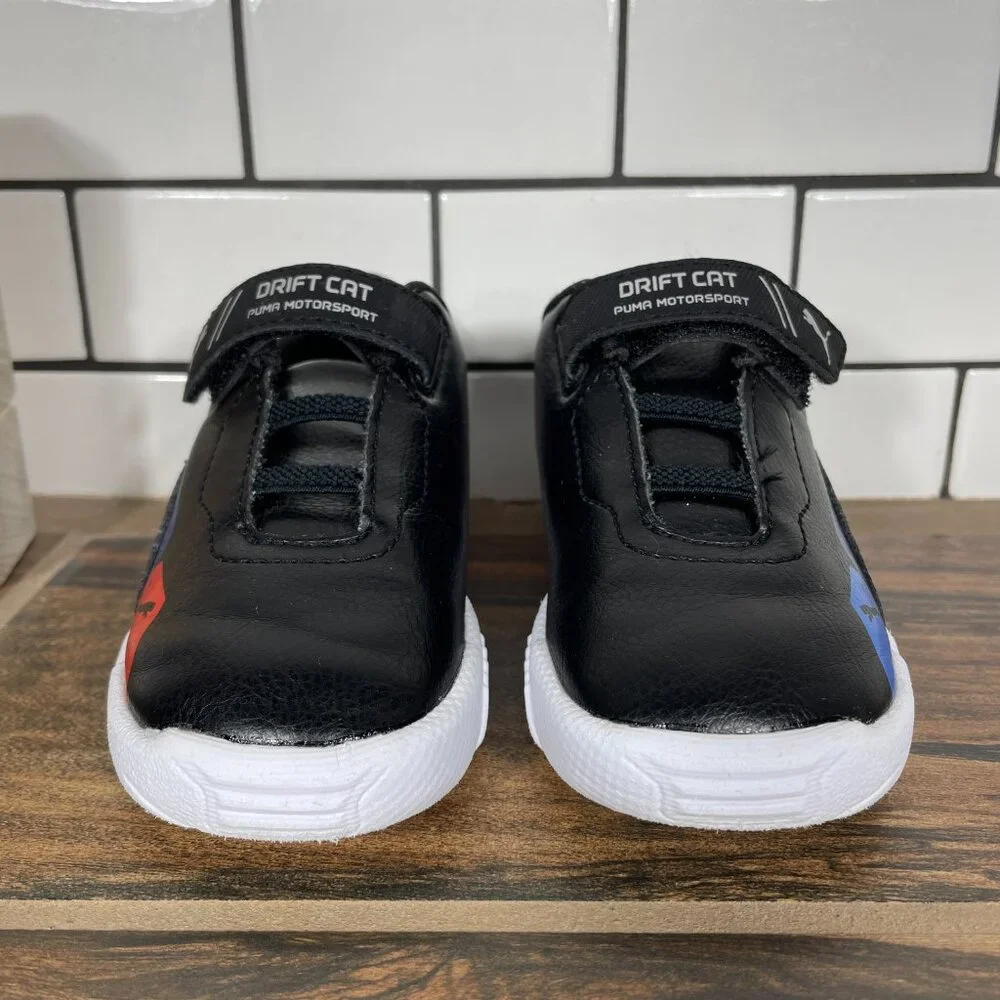 Puma BMW MMS Drift Cat Delta V Infant Boys Size 7C Shoes Black Slip On Sneakers
